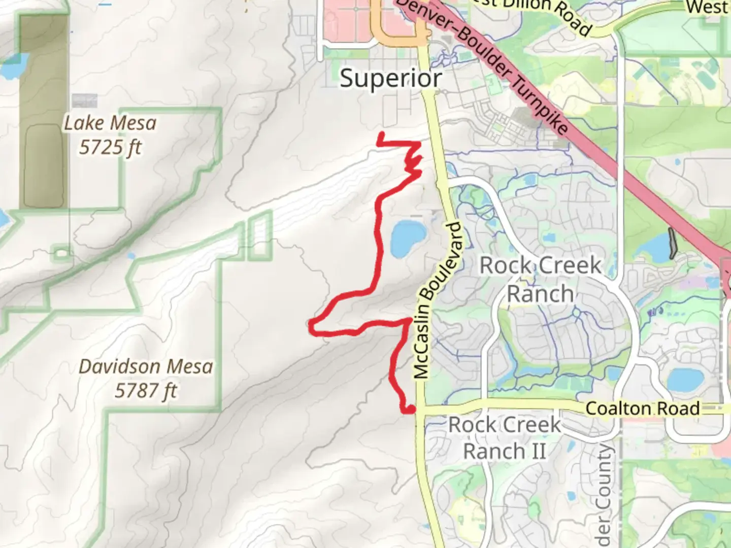 An image depicting the trail Meadowlark Trail and its surrounding area.
