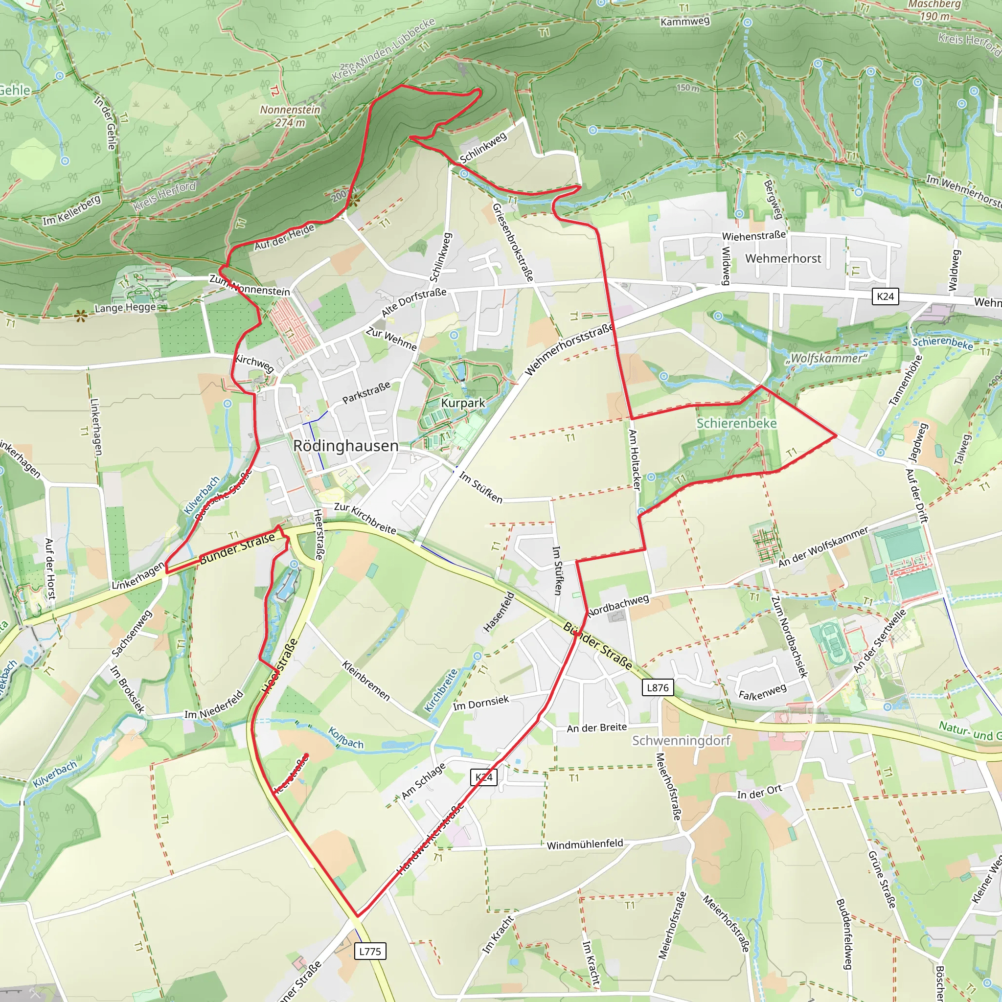 Heerstraße Loop mobile static map