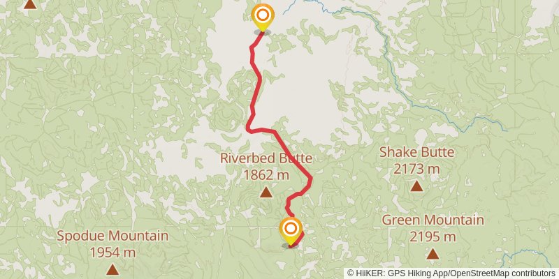 Woods Line State Trail stage 6 Map
