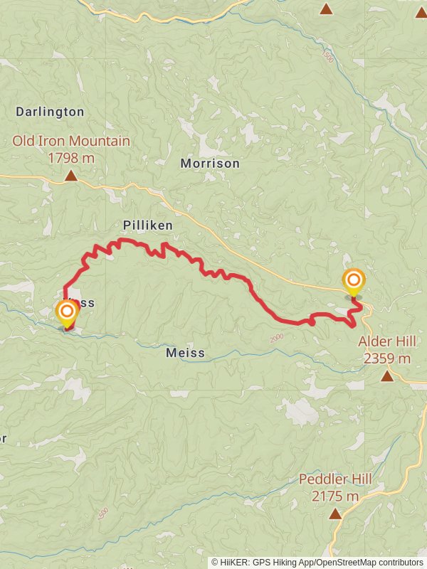 Mormon Emigrant Trail to Meiss Road