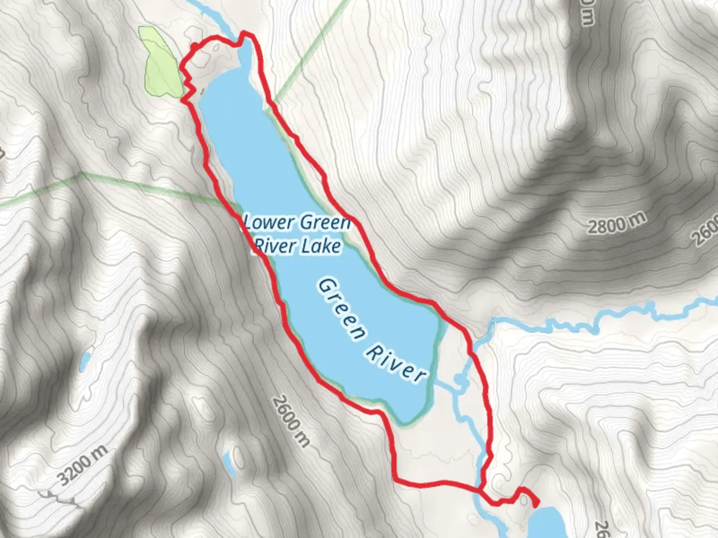 An image depicting the trail Lower Green River Lakeside Loop Trail and its surrounding area.