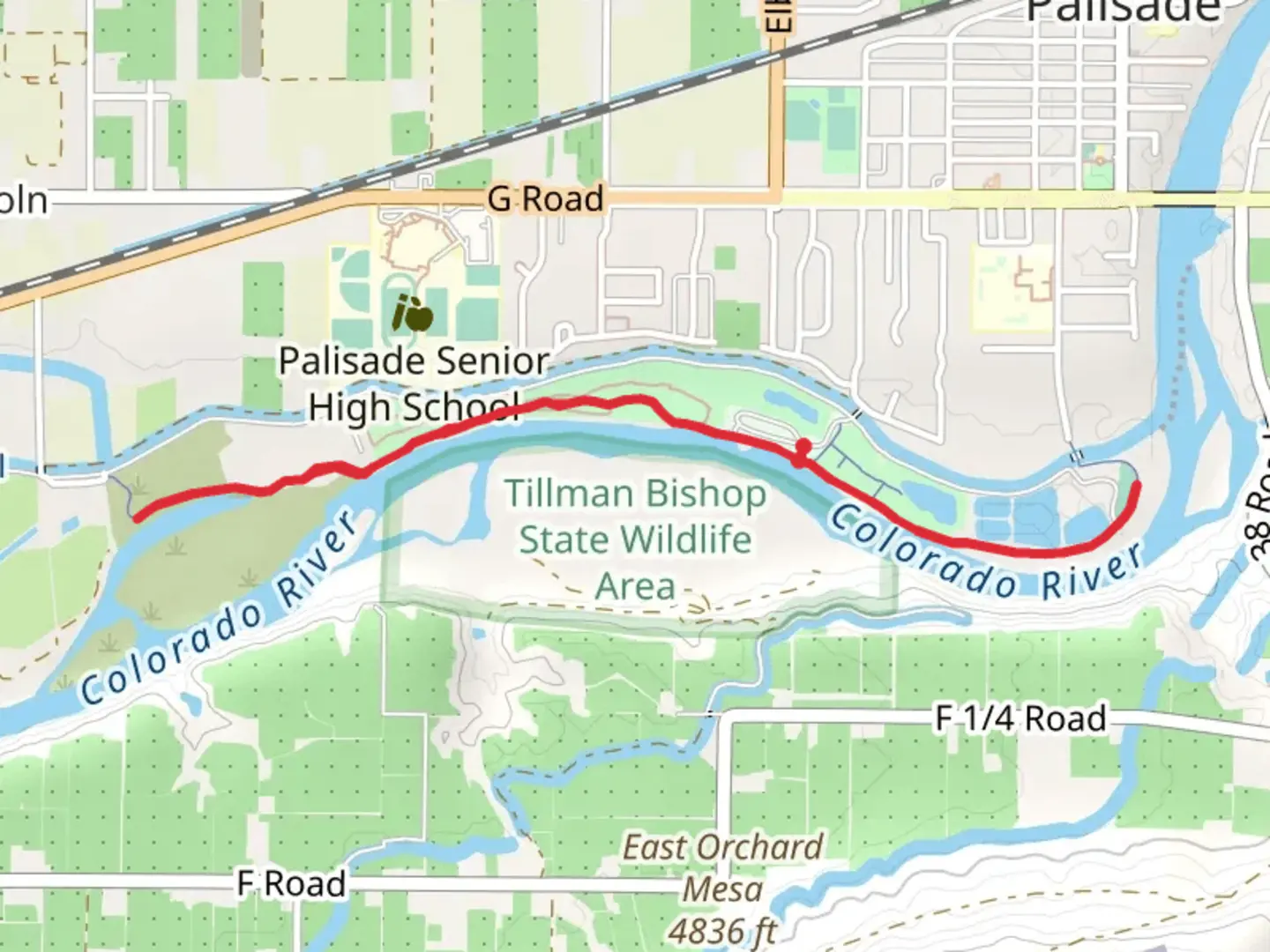 An image depicting the trail Riverfront Trail - River Bend Park and its surrounding area.