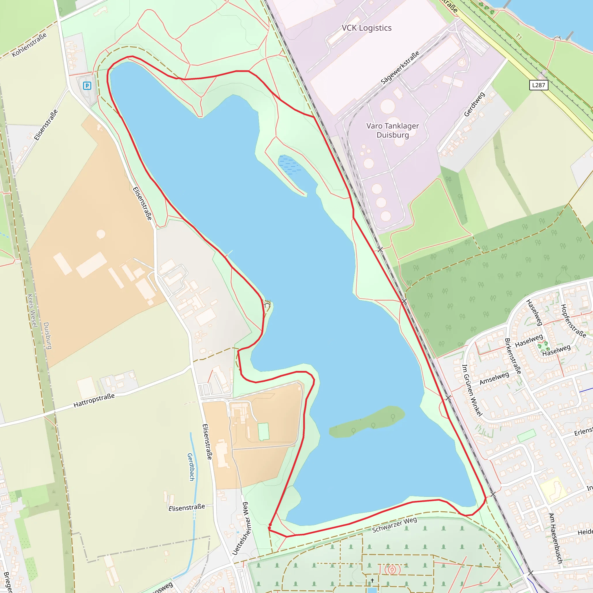 Uettelsheimer See Loop mobile static map