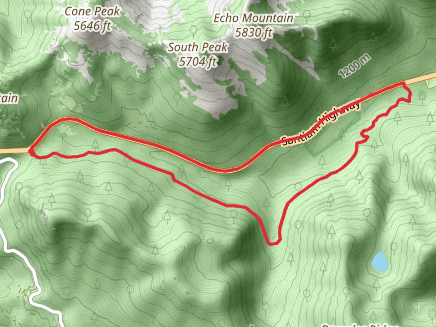 An image depicting the trail Santiam Wagon Road Loop Trail and its surrounding area.