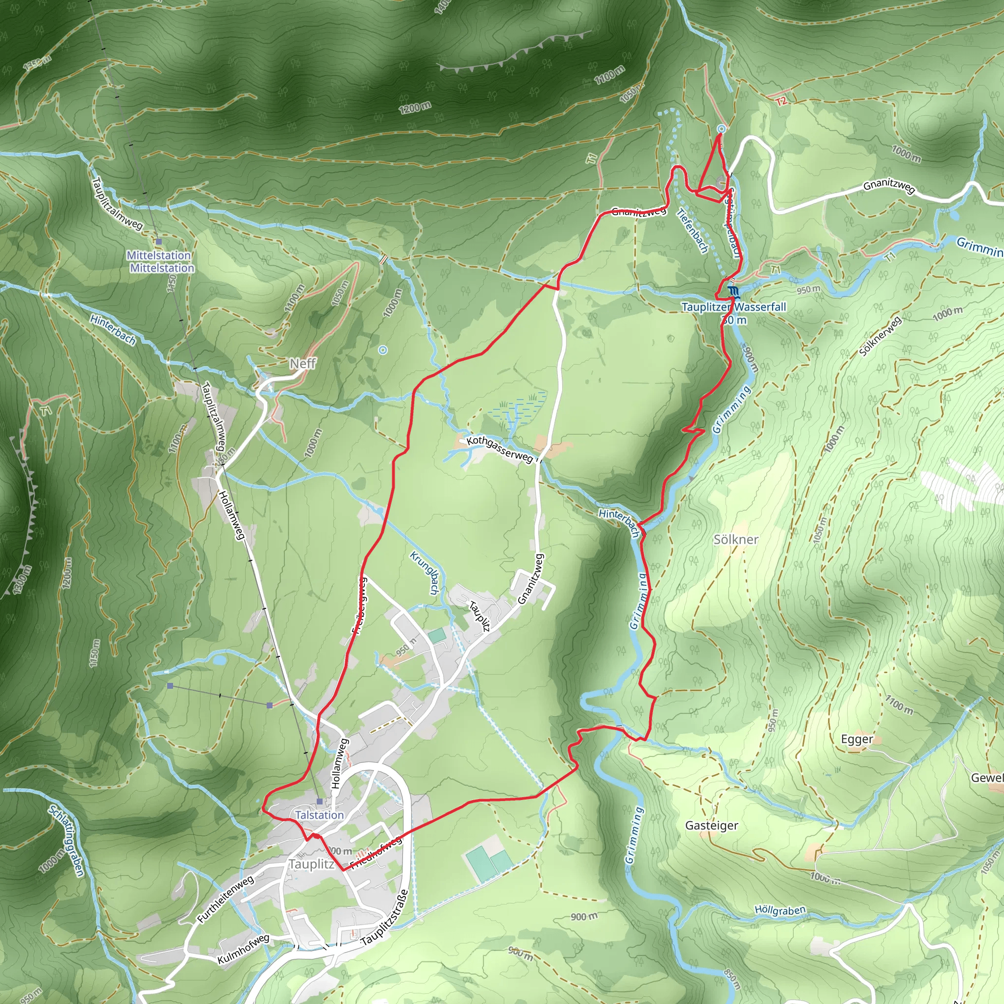 Tauplitz Loop mobile static map