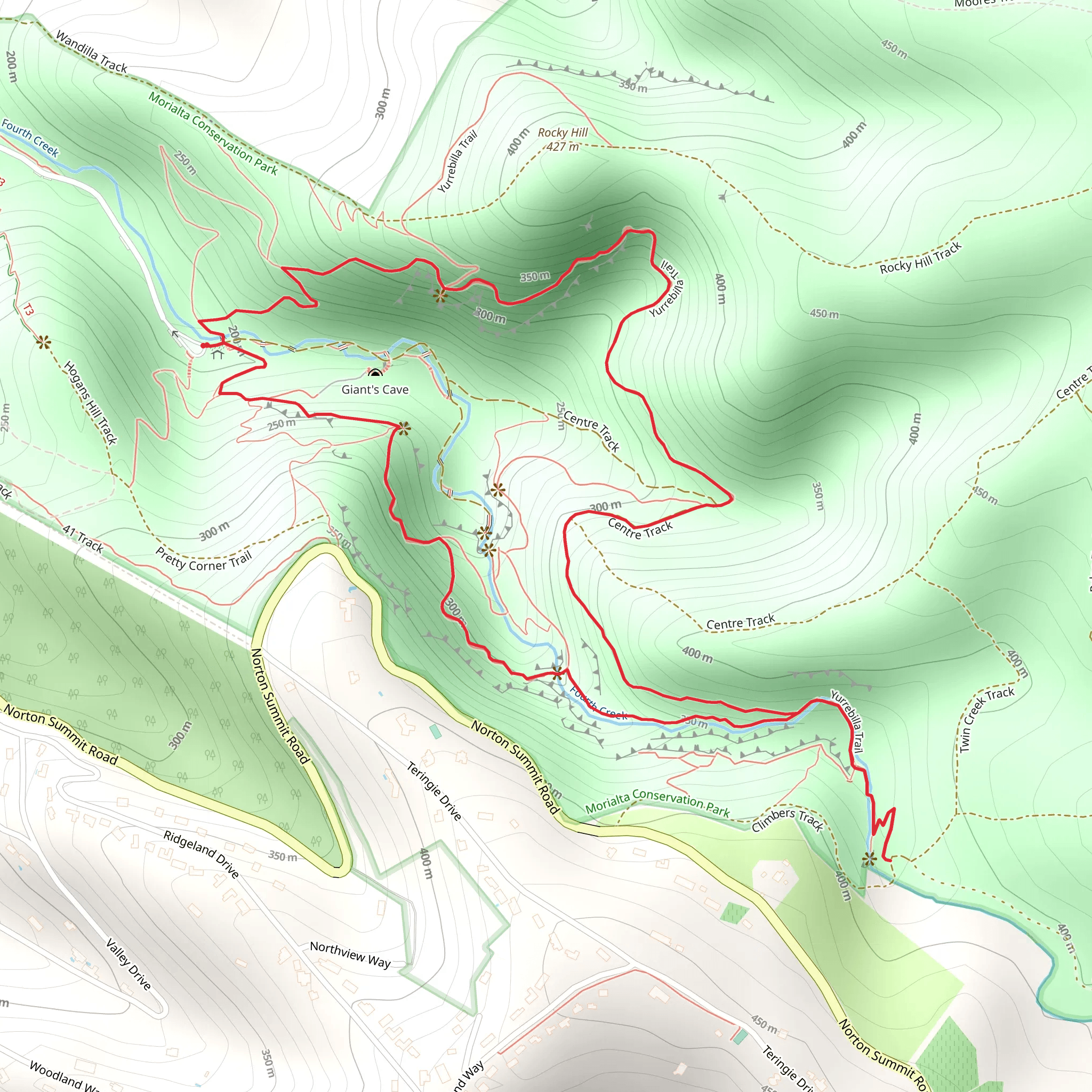 Three Falls Grand Walk mobile static map
