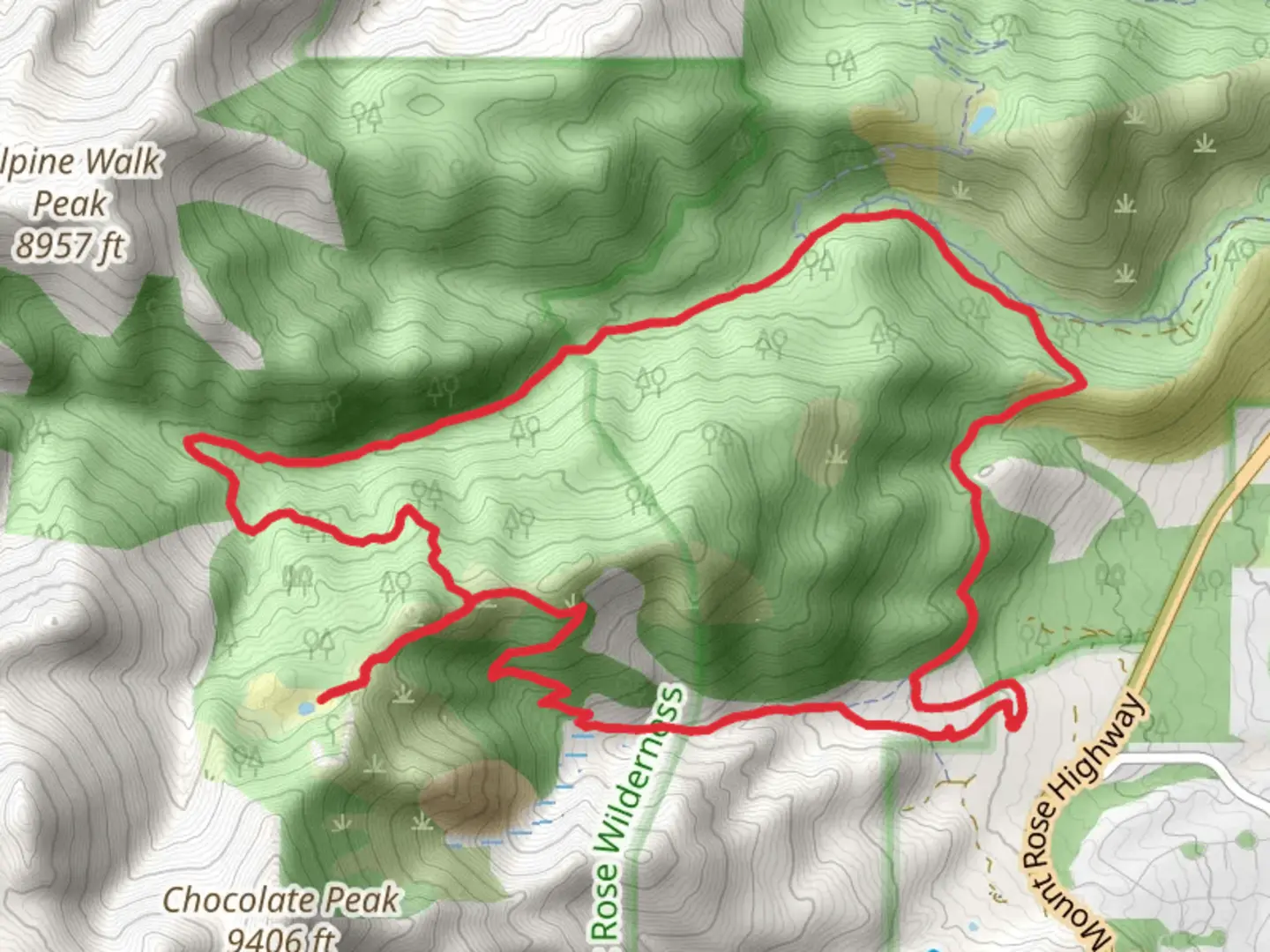 An image depicting the trail Jones - Whites Creek Loop and its surrounding area.