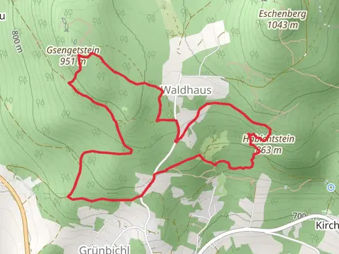 Gsengetstein and Habichtstein Loop - Waldhaus