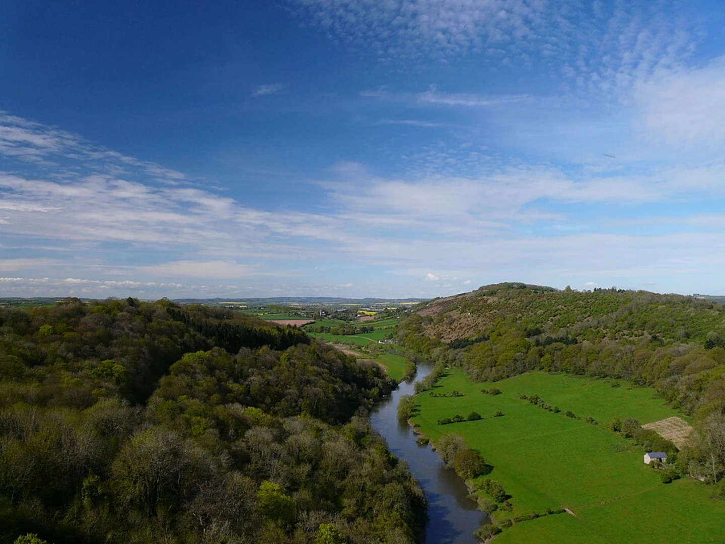 An image depicting the trail Mailscot Wood and Chepstow Wood and its surrounding area.