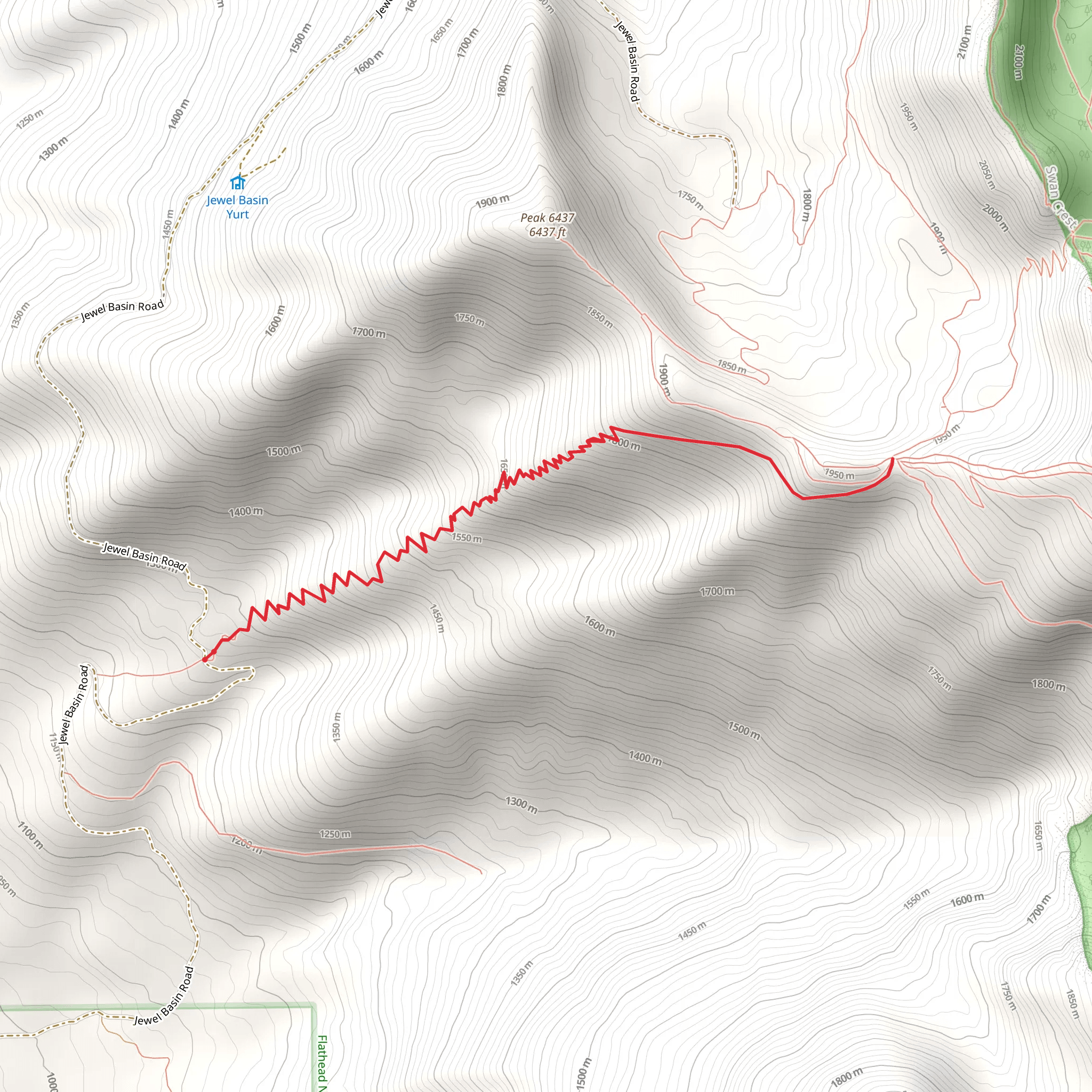 Switchback Trail mobile static map