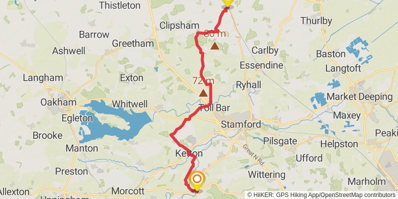 St Bernard's Way stage 17 Map