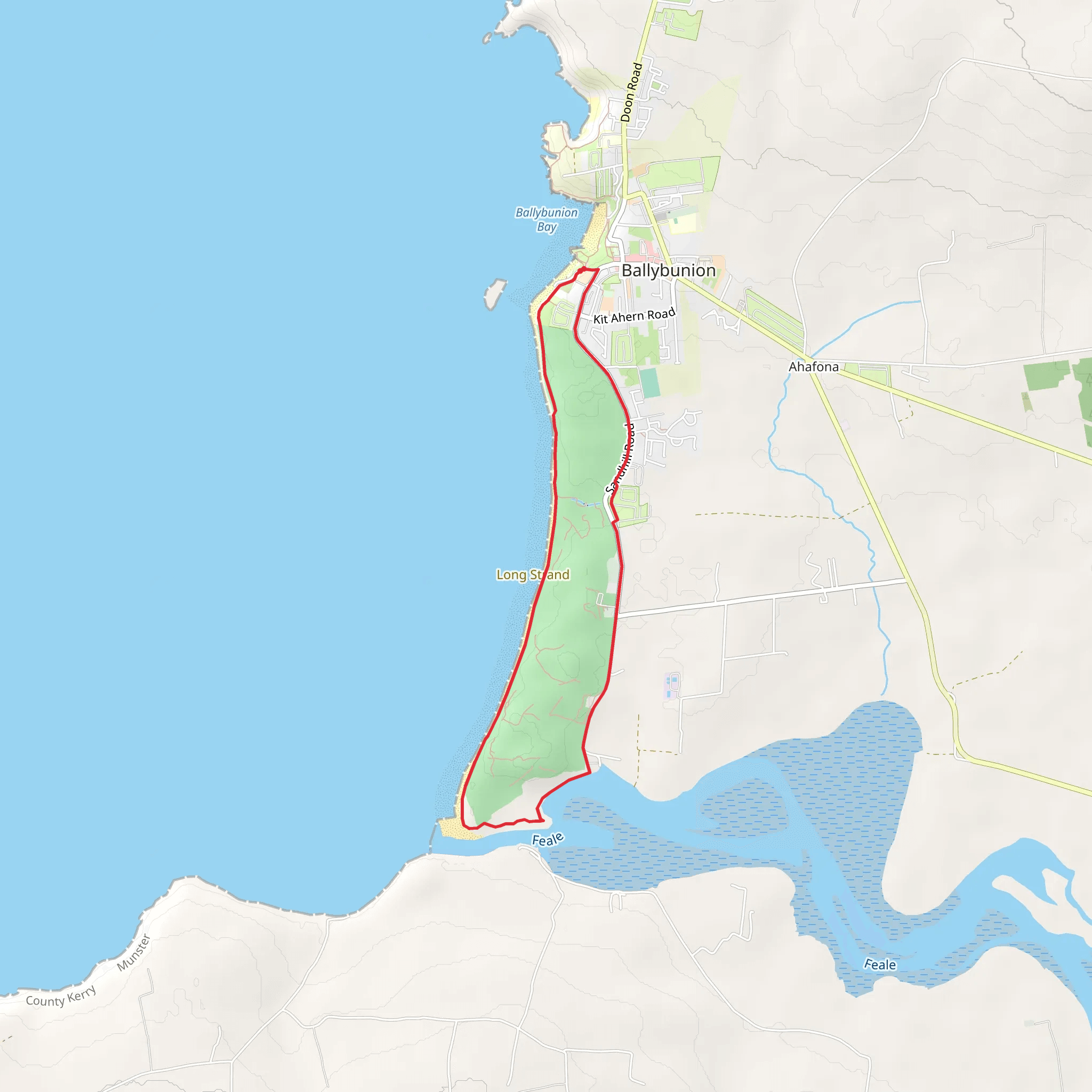 Ballybunion Loops - Beach Walk mobile static map