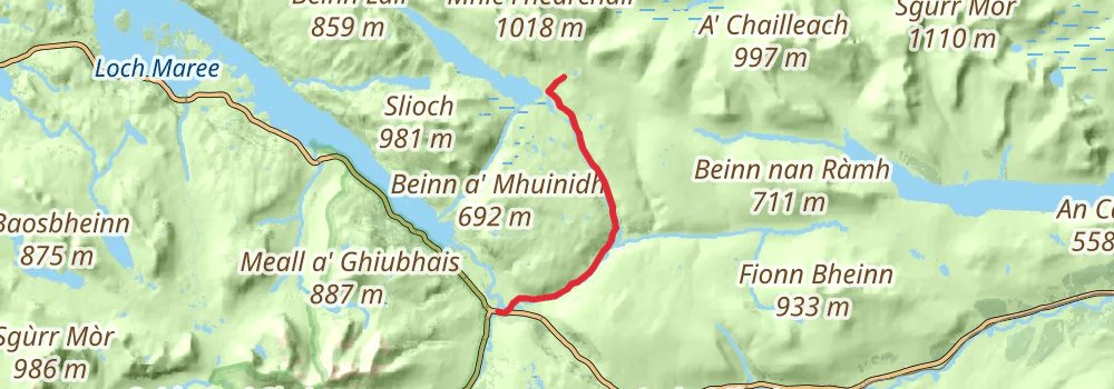 Scottish National Trail stage 36 Map