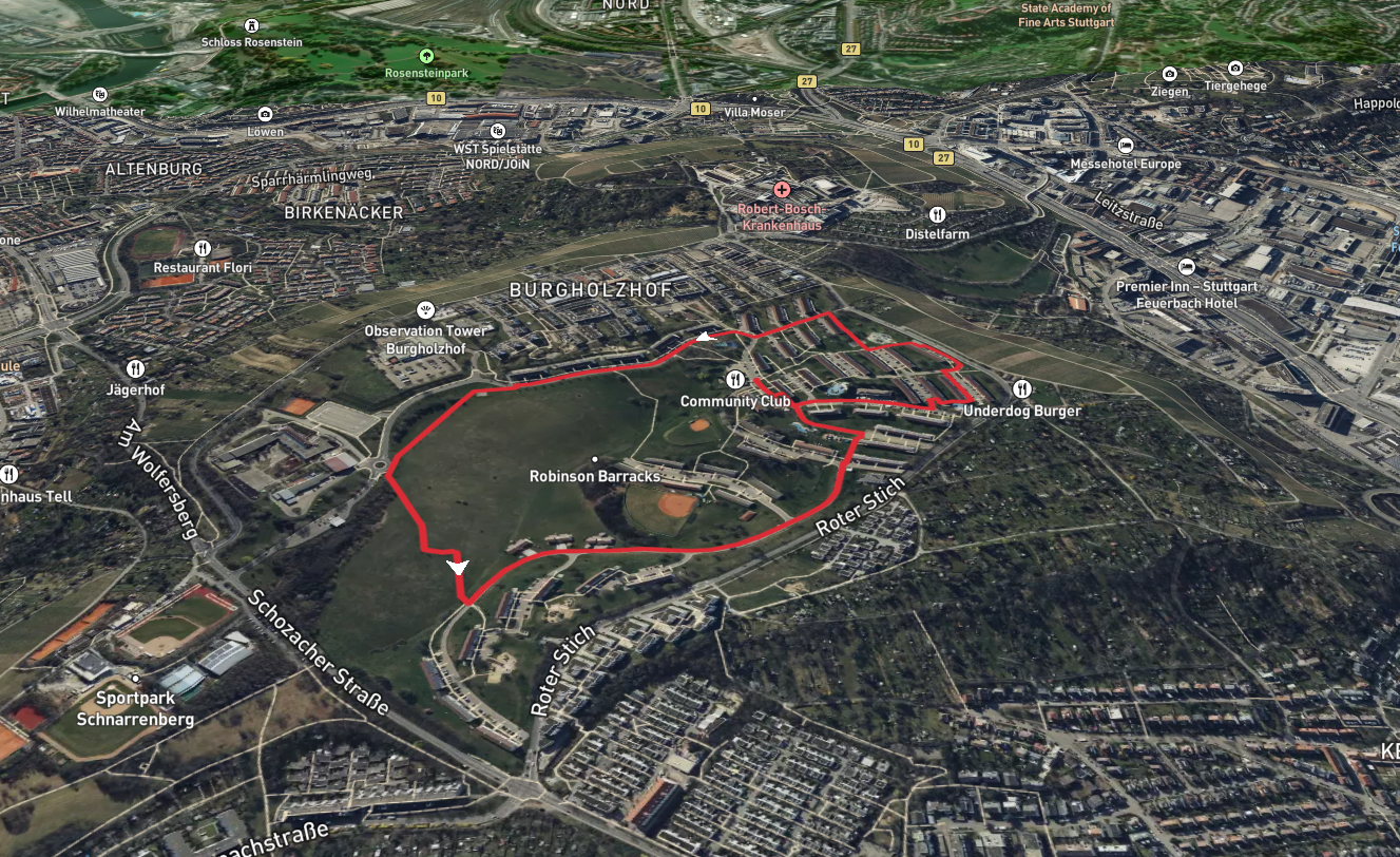 Heidlochstrasse and Leutenbacher Strasse Loop