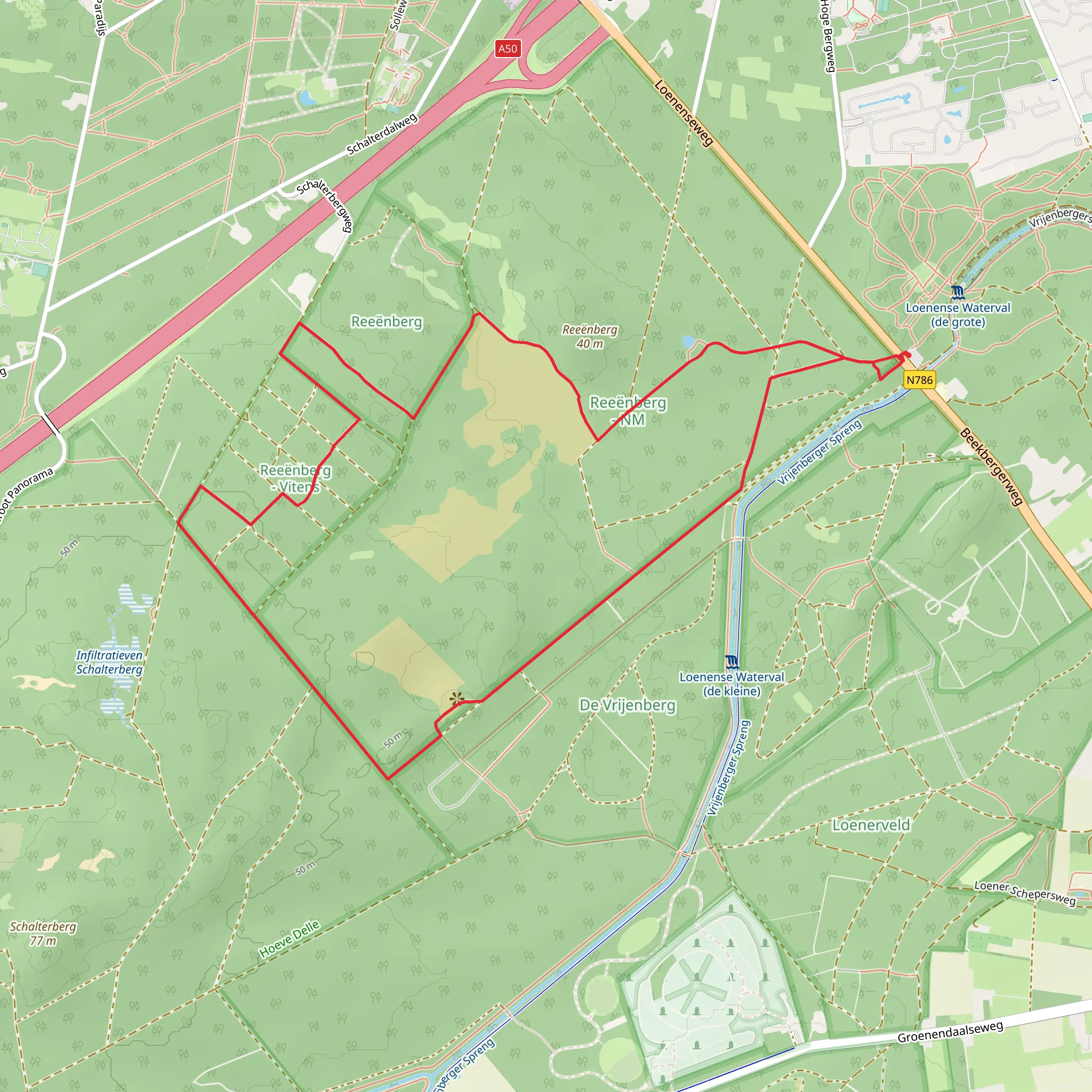 Reeenberg and Schansenberg Loop mobile static map