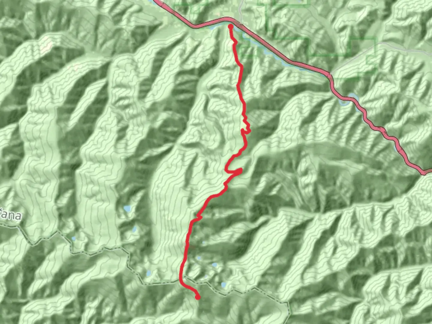 An image depicting the trail UP UP Ridge Trail and its surrounding area.