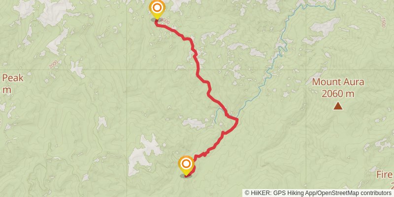 Ultra Pedestrian North Loop stage 39 Map