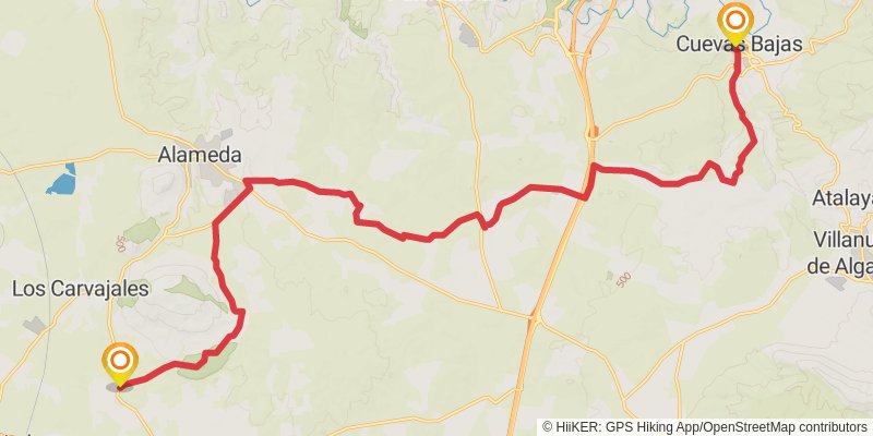 Gran Senda De Malaga stage 17 Map