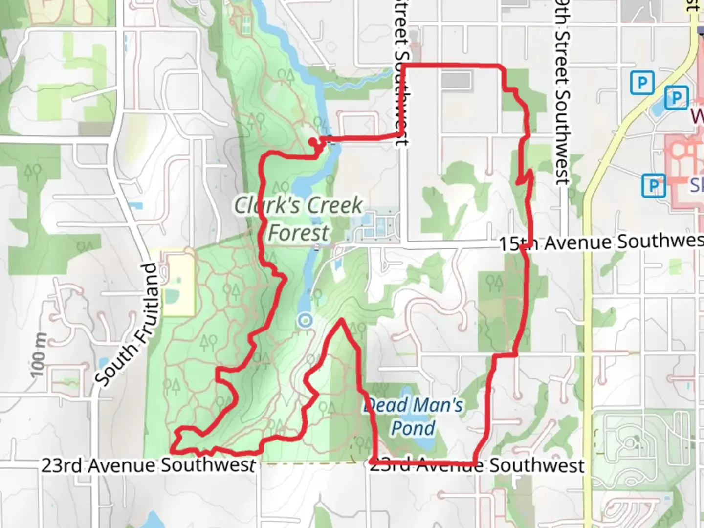An image depicting the trail Puyallup Loop Trail and its surrounding area.