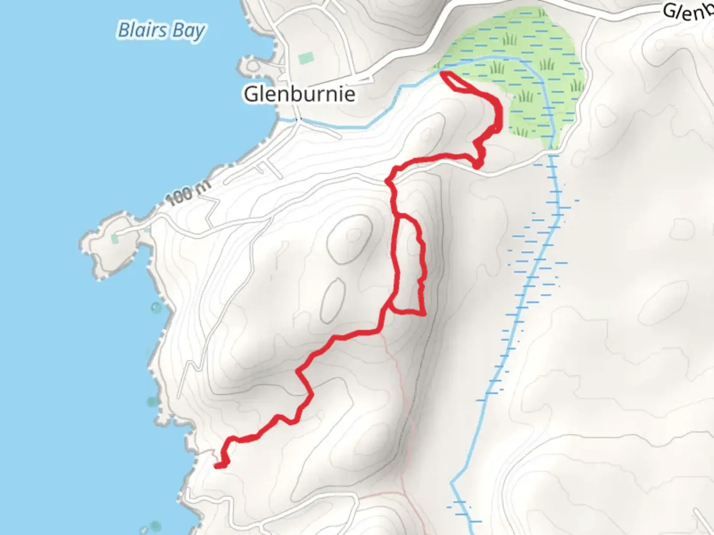An image depicting the trail Rock Brothers and Sucker Brook and its surrounding area.