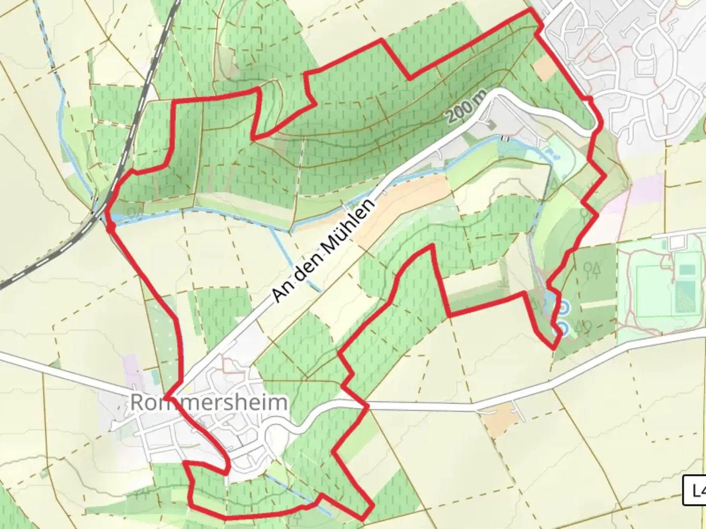 An image depicting the trail Hiwweltour Neuborn and its surrounding area.