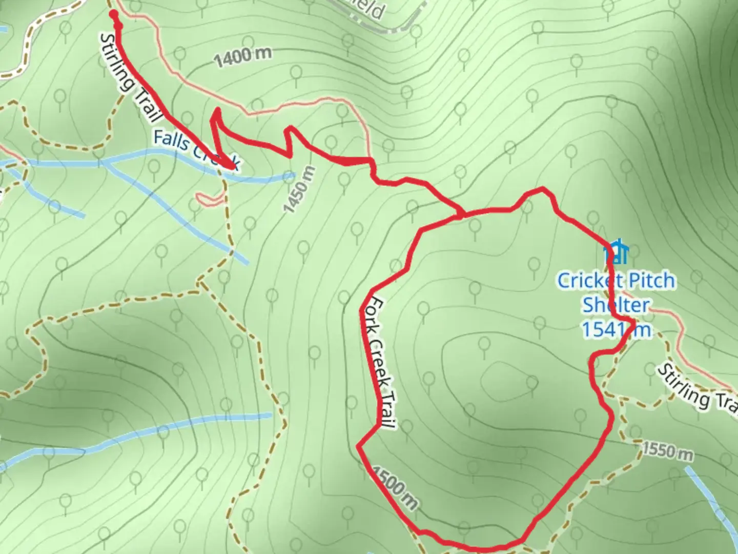 An image depicting the trail Wombat Drop Interpretive Loop Trail and its surrounding area.