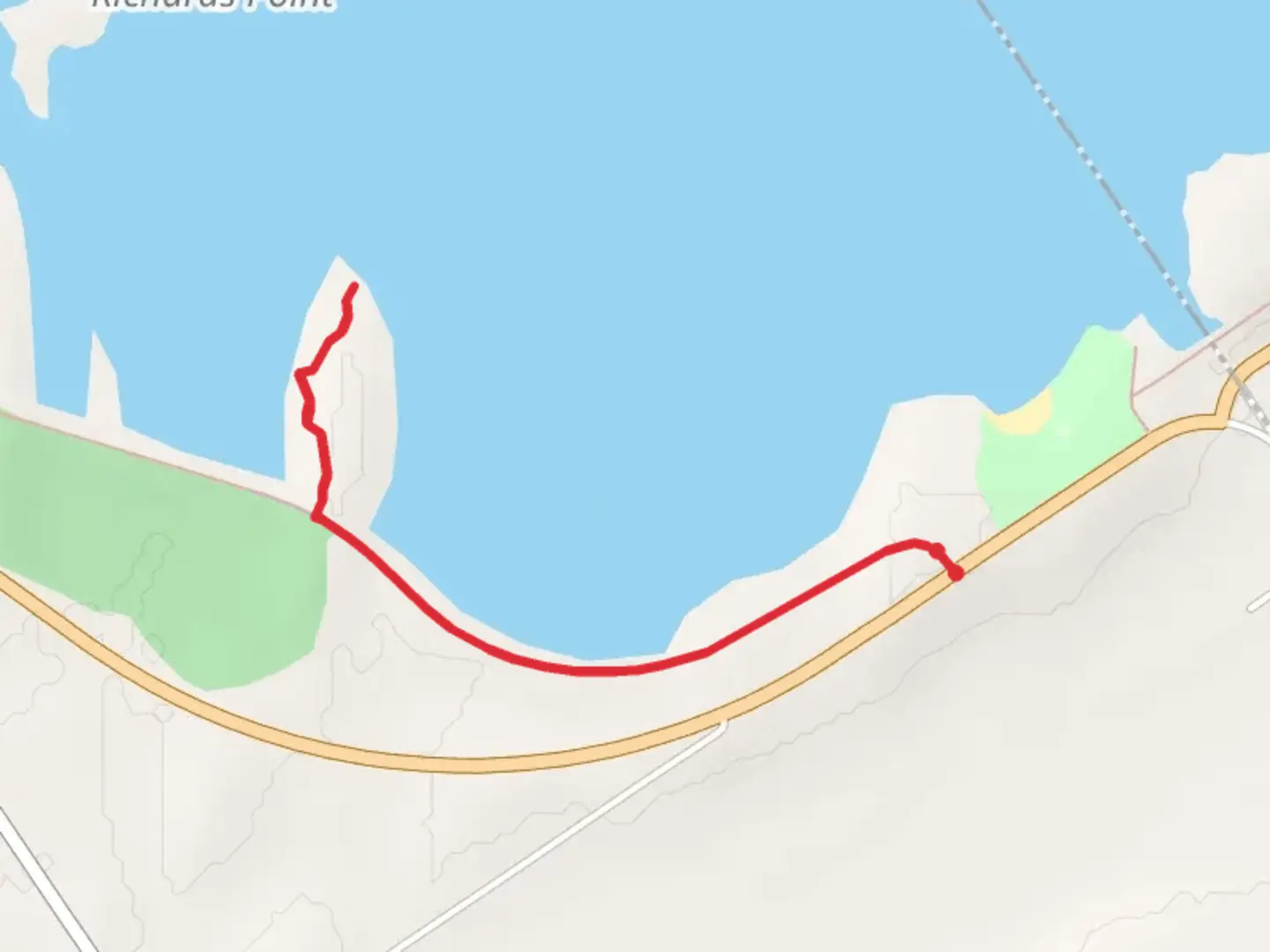 An image depicting the trail Richards Landing Trail and its surrounding area.