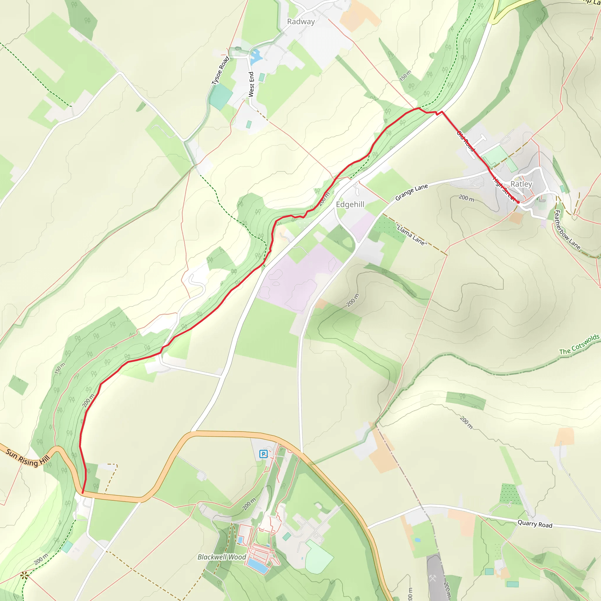 Edge Hill mobile static map