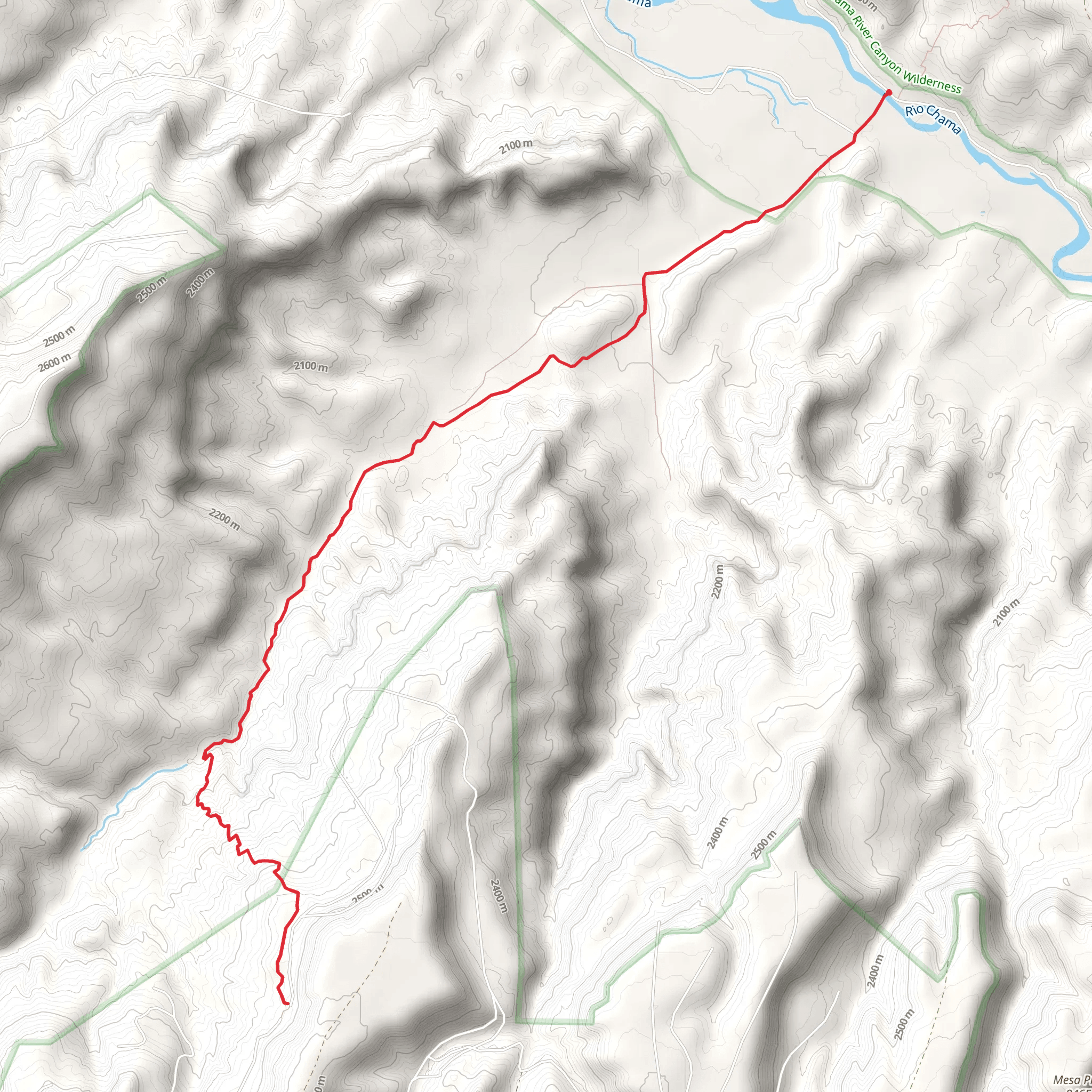 Rio Chama and CDT mobile static map