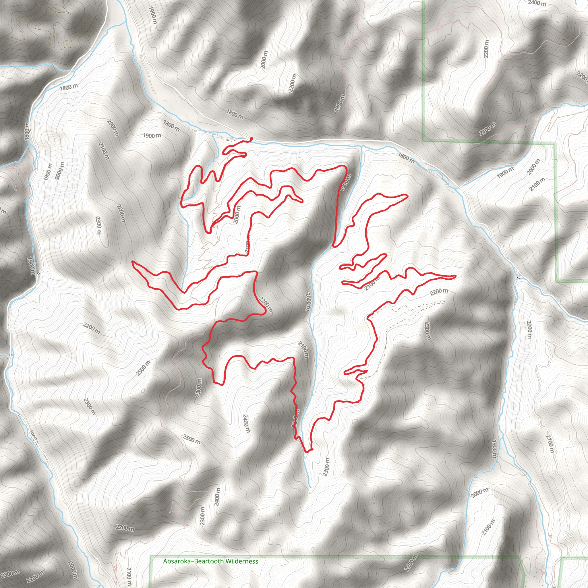 Wicked Creek Trail mobile static map
