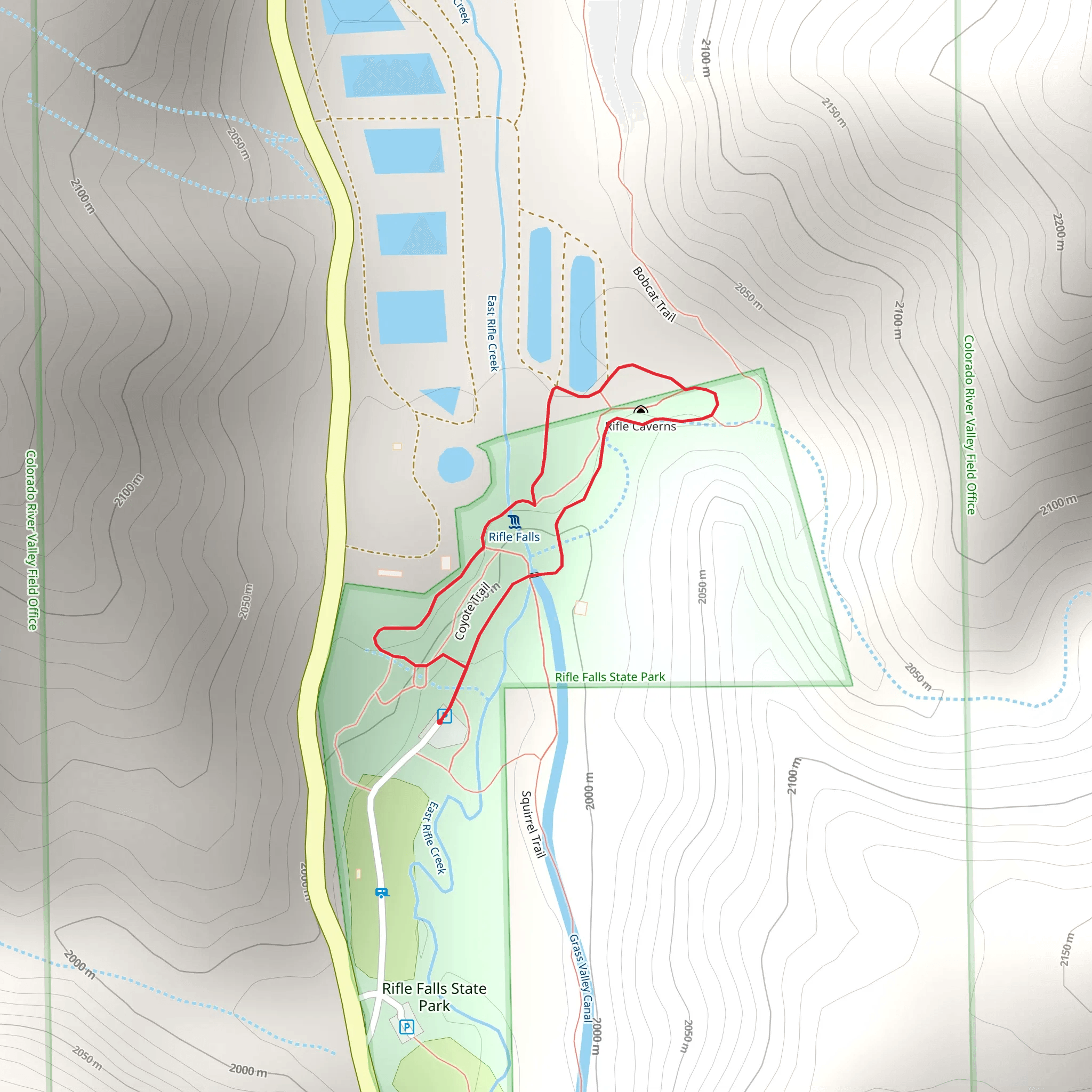 East Rifle Creek Loop mobile static map
