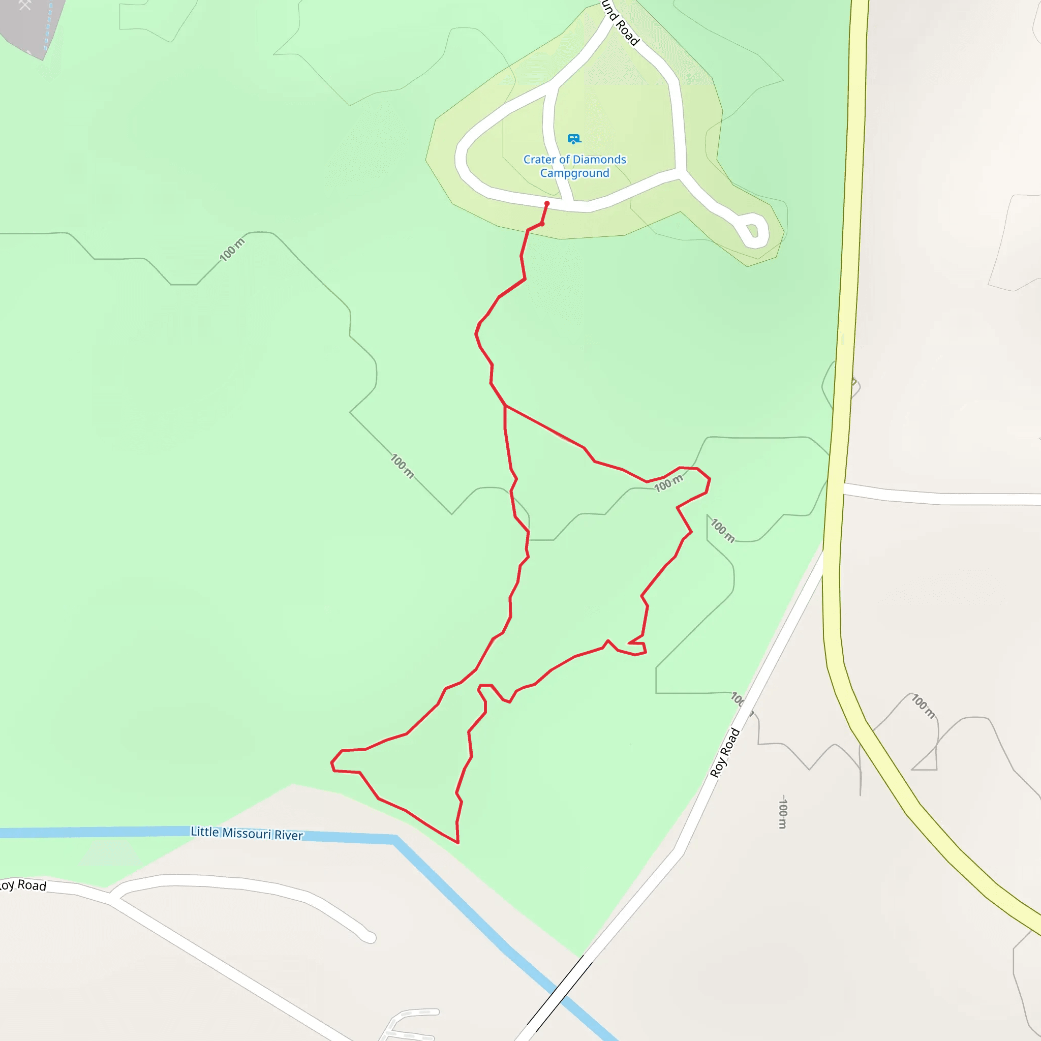 Little Missouri River Loop mobile static map