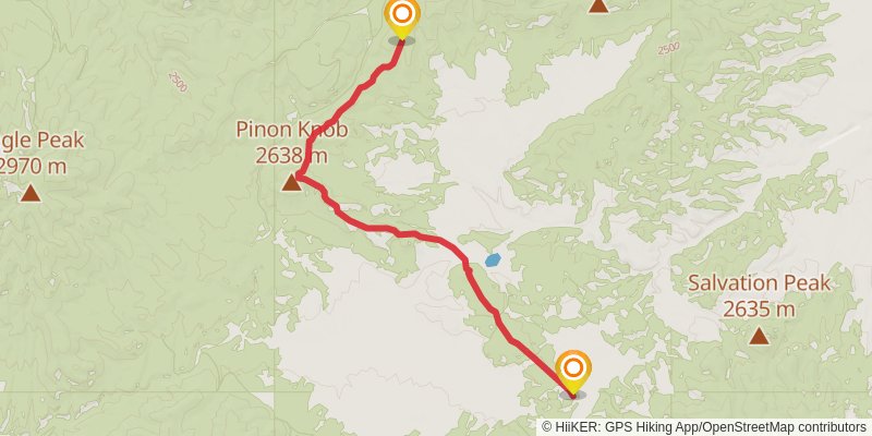 Continental Divide Trail - New Mexico stage 30 Map
