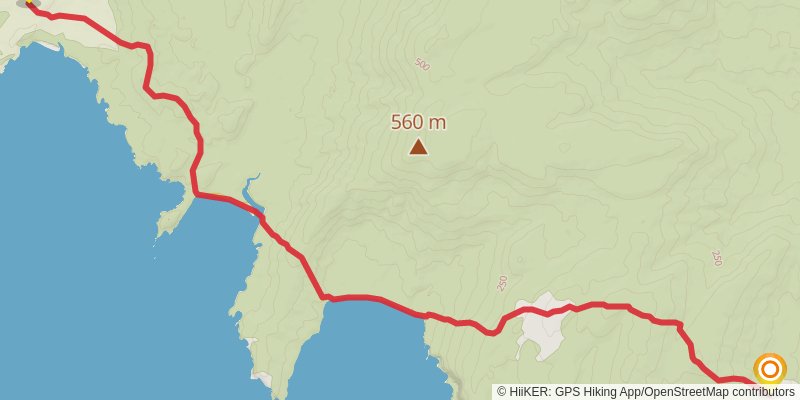 South Coast Track stage 4 Map