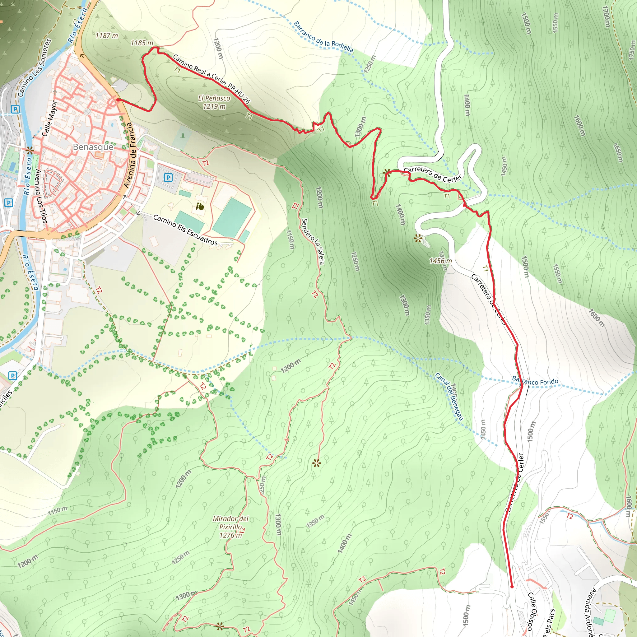 Benasque - Cerler PR HU 26 mobile static map