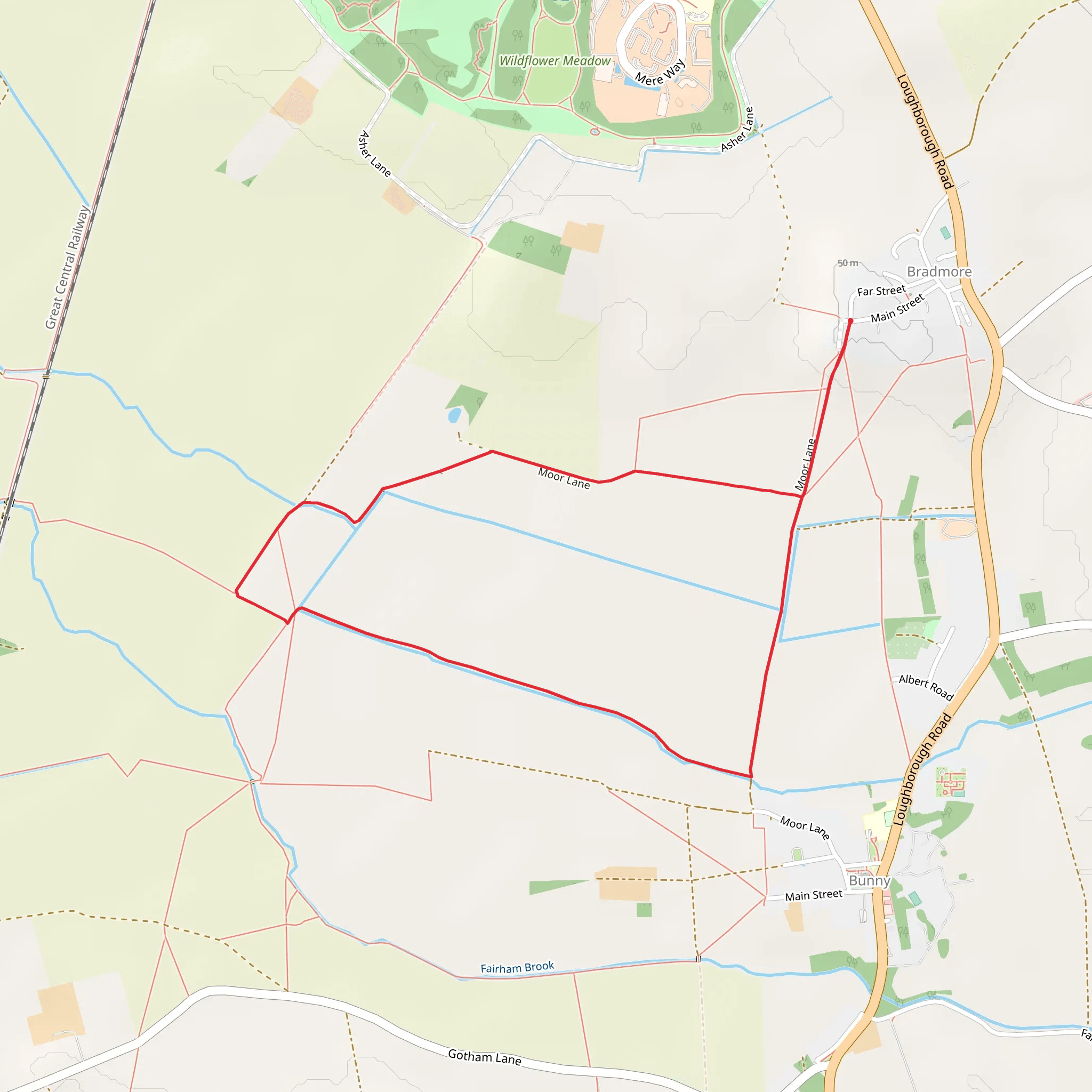 Bunny Moor mobile static map