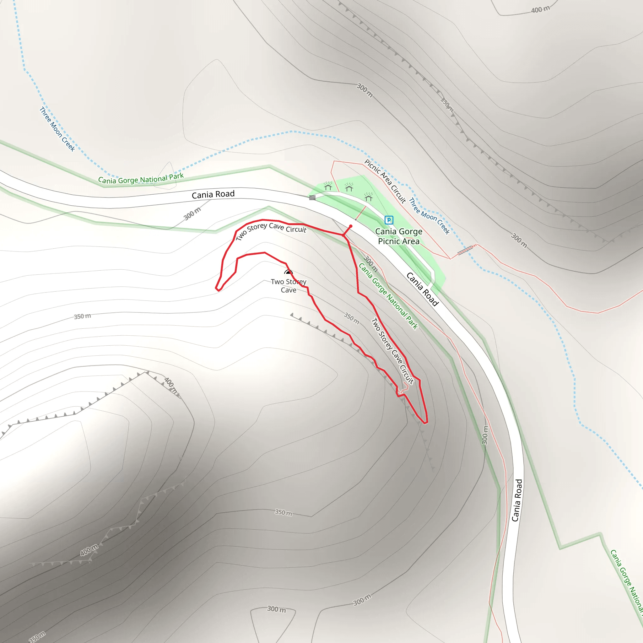 Two Storey Cave Circuit Track mobile static map