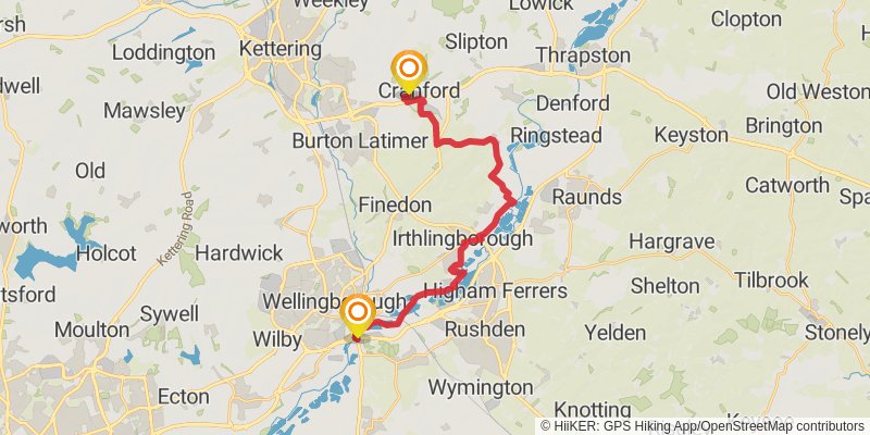 St Bernard's Way stage 21 Map