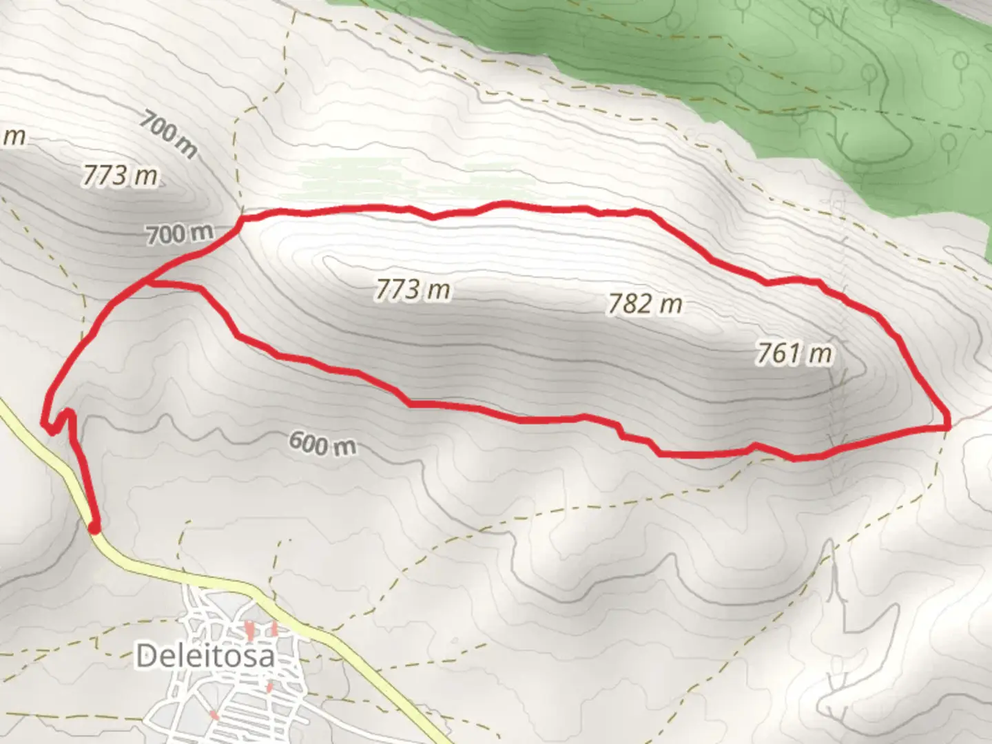 An image depicting the trail La Brena SL CC 42 and its surrounding area.