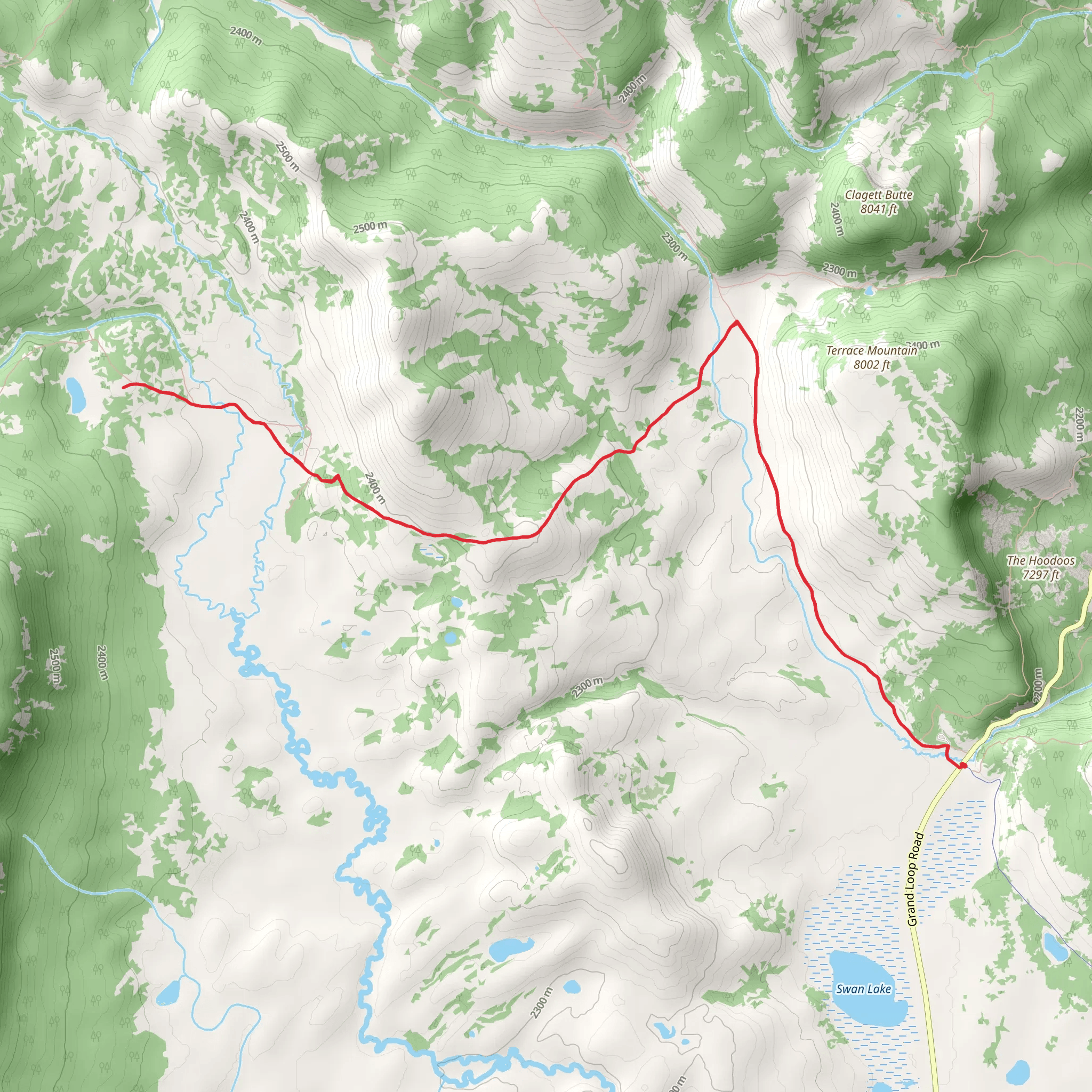 Fawn Pass Trail - Short mobile static map