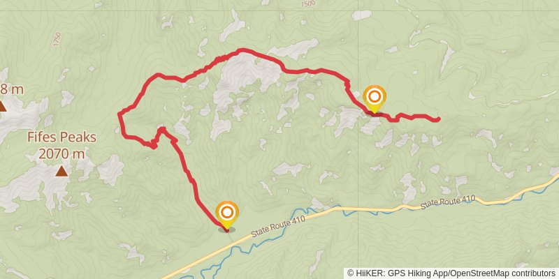Fifes Ridge Trail stage 2 Map