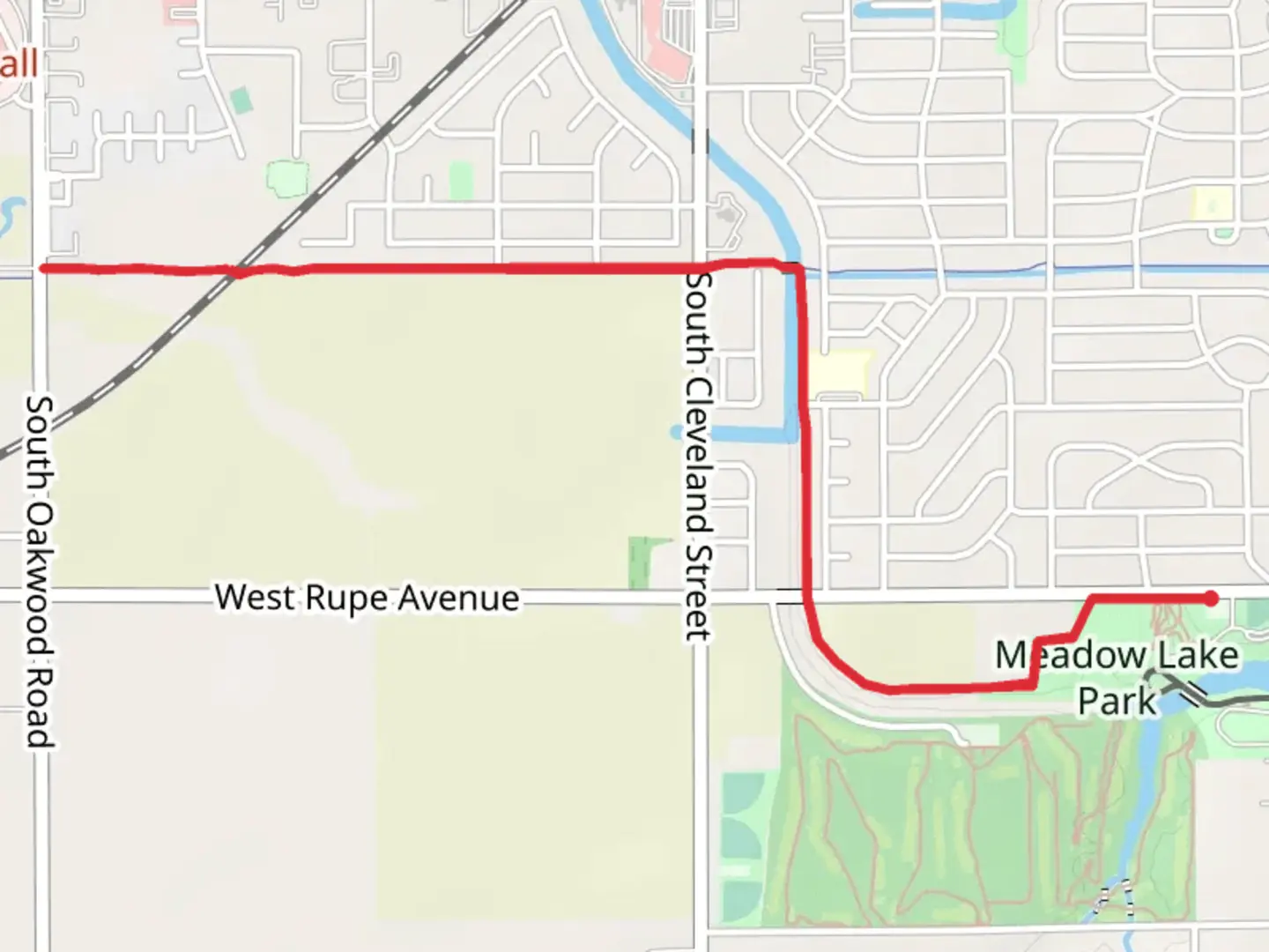 An image depicting the trail Enid Trail System and its surrounding area.