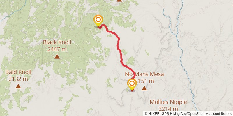 Hayduke Trail stage 42 Map
