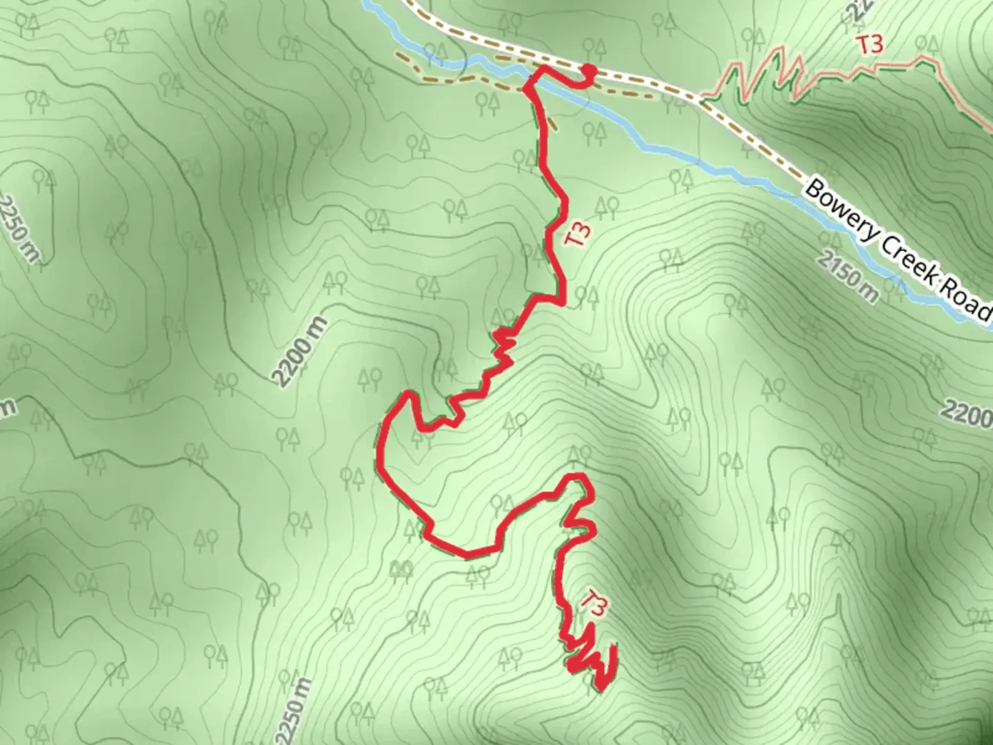 An image depicting the trail Noah's Arc Trail and its surrounding area.