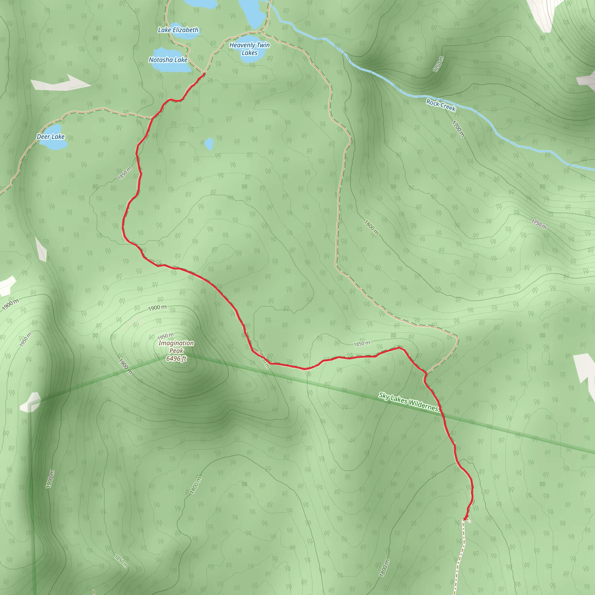 Cold Springs Trail mobile static map
