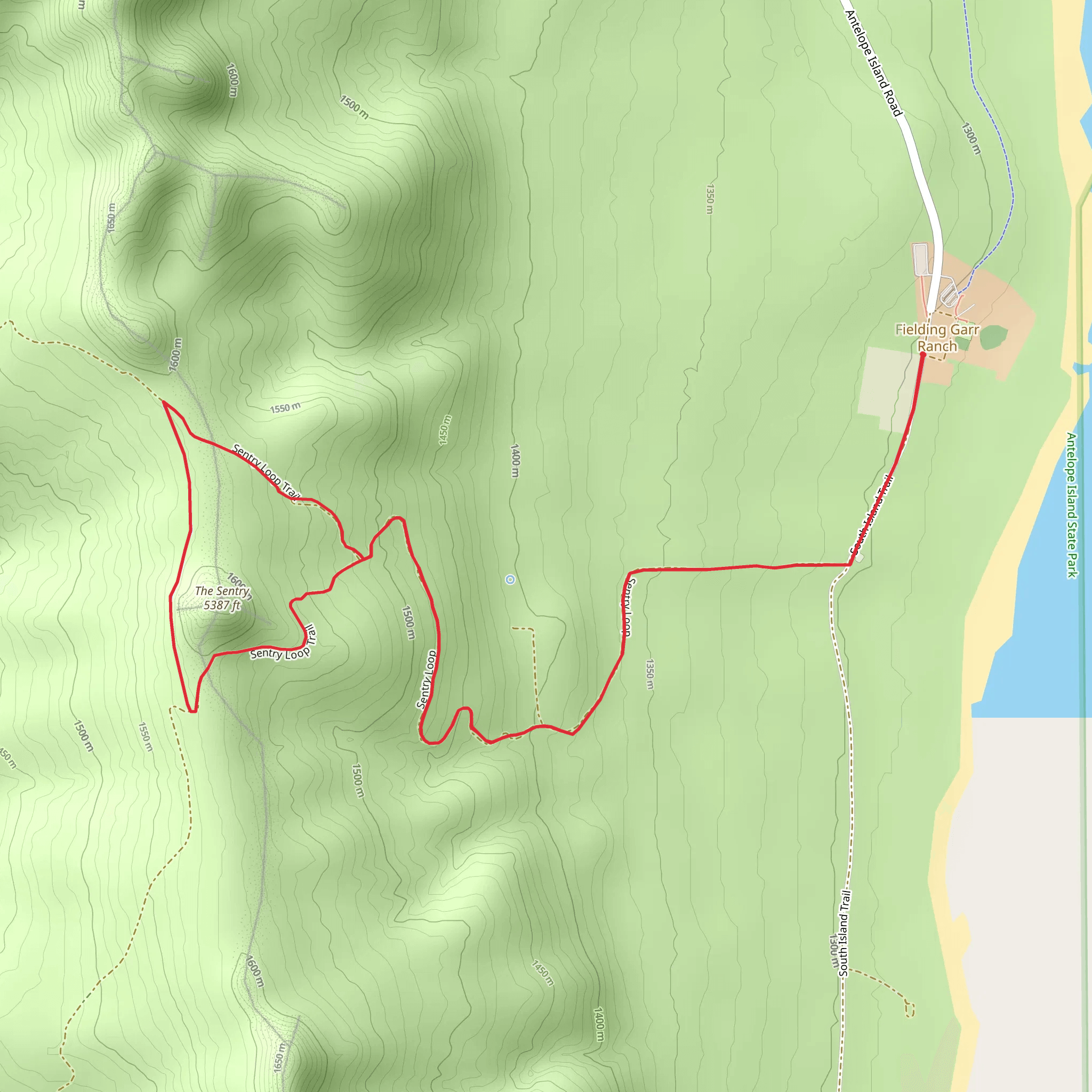 The Sentry Loop mobile static map