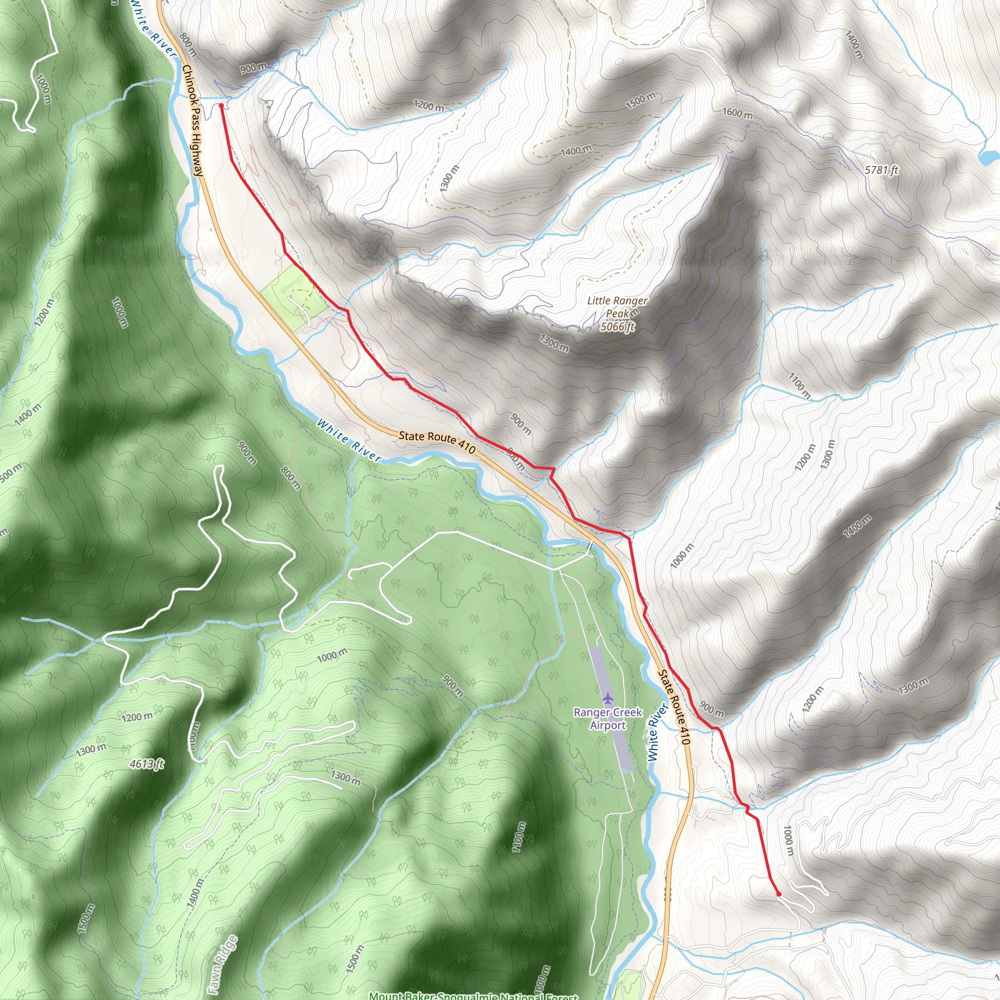 White River Trail mobile static map