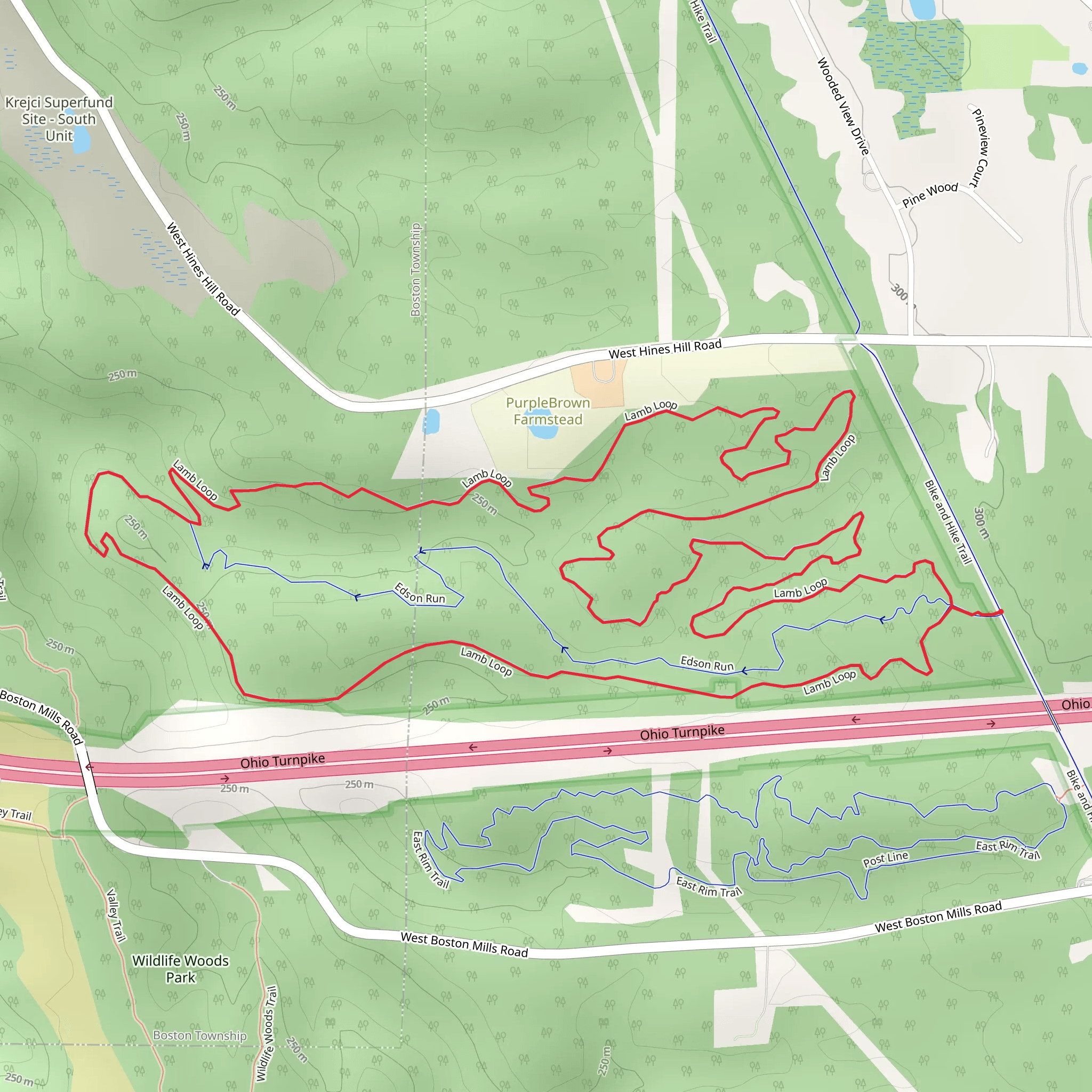 East Rim - Phase 2 Trail mobile static map