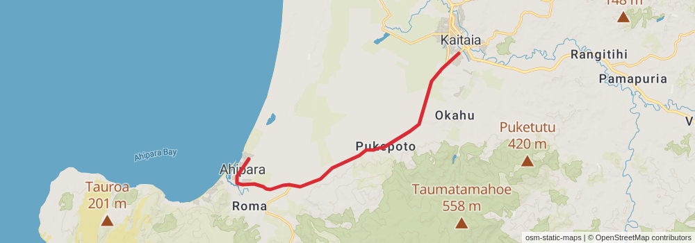 Te Araroa Trail stage 6 Map