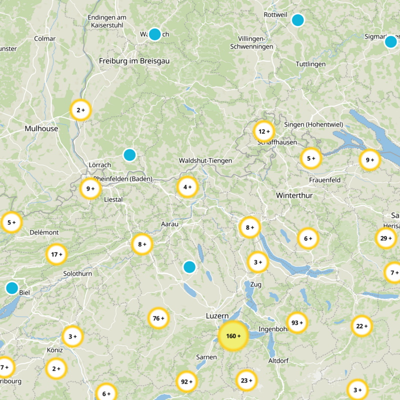 Bezirk Brugg Static Map